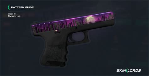 Glock moonrise star pattern price - Counter-Strike 2. Restricted Pistol. Exterior: Field-Tested. The Glock 18 is a serviceable first-round pistol that works best against unarmored opponents and is capable of firing three-round bursts. A randomized city landscape in the foreground gives way to a full moon and purple night sky. Look for the North Star.